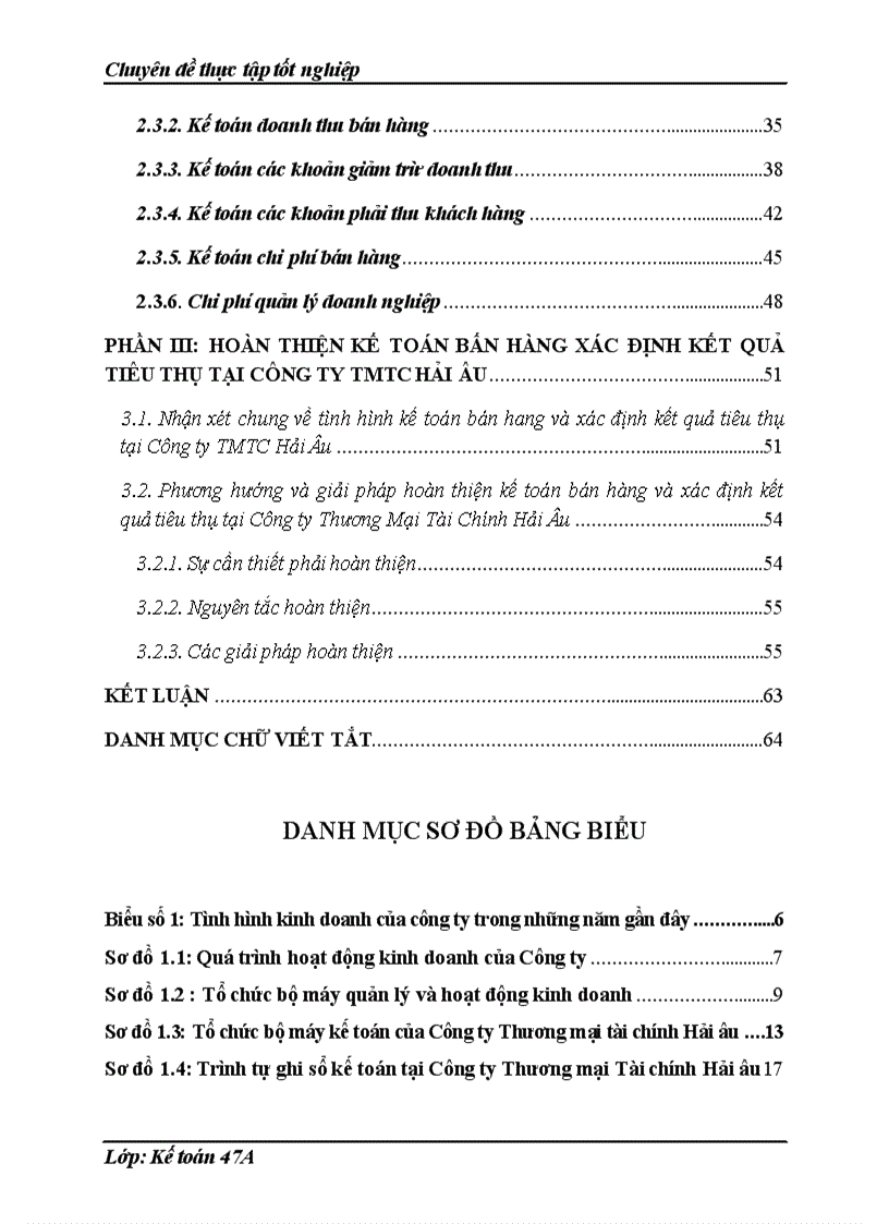 image for page Hoàn thiện kế toán bán hàng và xác định kết quả bán hàng tại Công ty Thương Mại Tài Chính Hải Âu 1