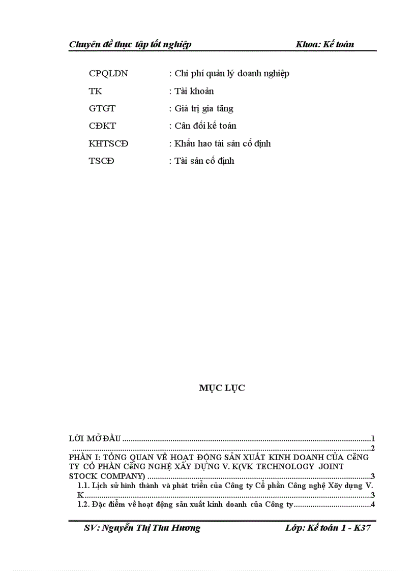 image for page Hoàn thiện kế toán bán hàng và xác định kết quả bán hàng tại Công ty Cổ phần Công nghệ Xây dựng V K 1