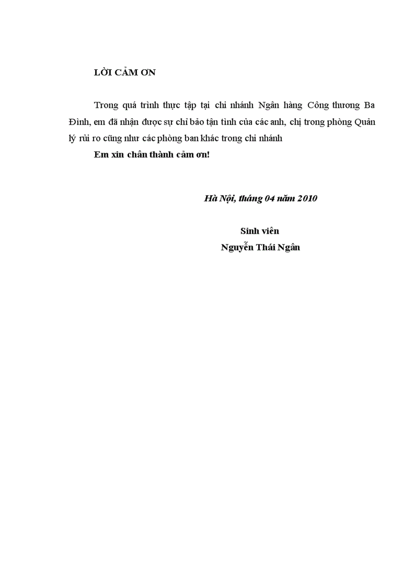 image for page Giải pháp phòng ngừa và hạn chế rủi ro tín dụng tại Chi nhánh NHCT Ba Đình