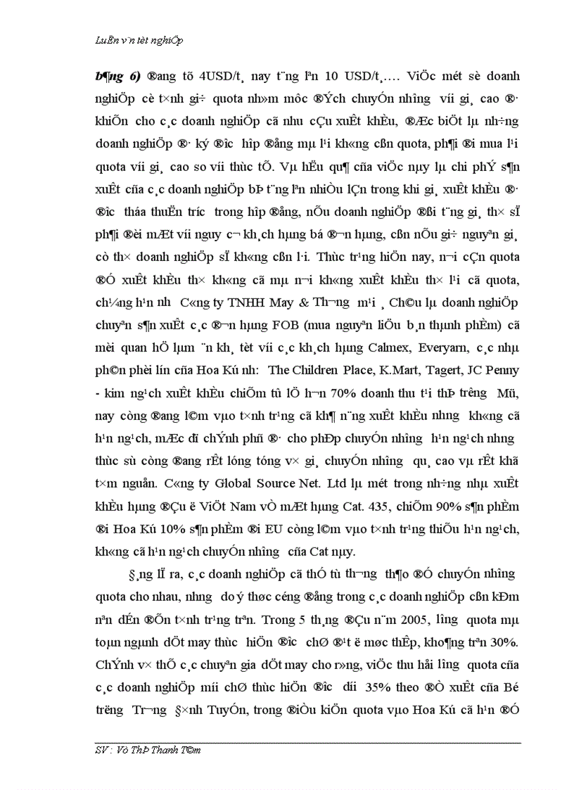 image for page Thúc đẩy xuất khẩu hàng dệt may vào thị trường Hoa Kỳ khi Việt Nam chưa gia nhập W T O và còn áp dụng hạn ngạch quota 1