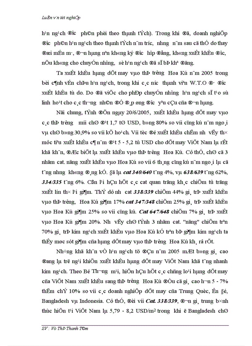 image for page Thúc đẩy xuất khẩu hàng dệt may vào thị trường Hoa Kỳ khi Việt Nam chưa gia nhập W T O và còn áp dụng hạn ngạch quota 1