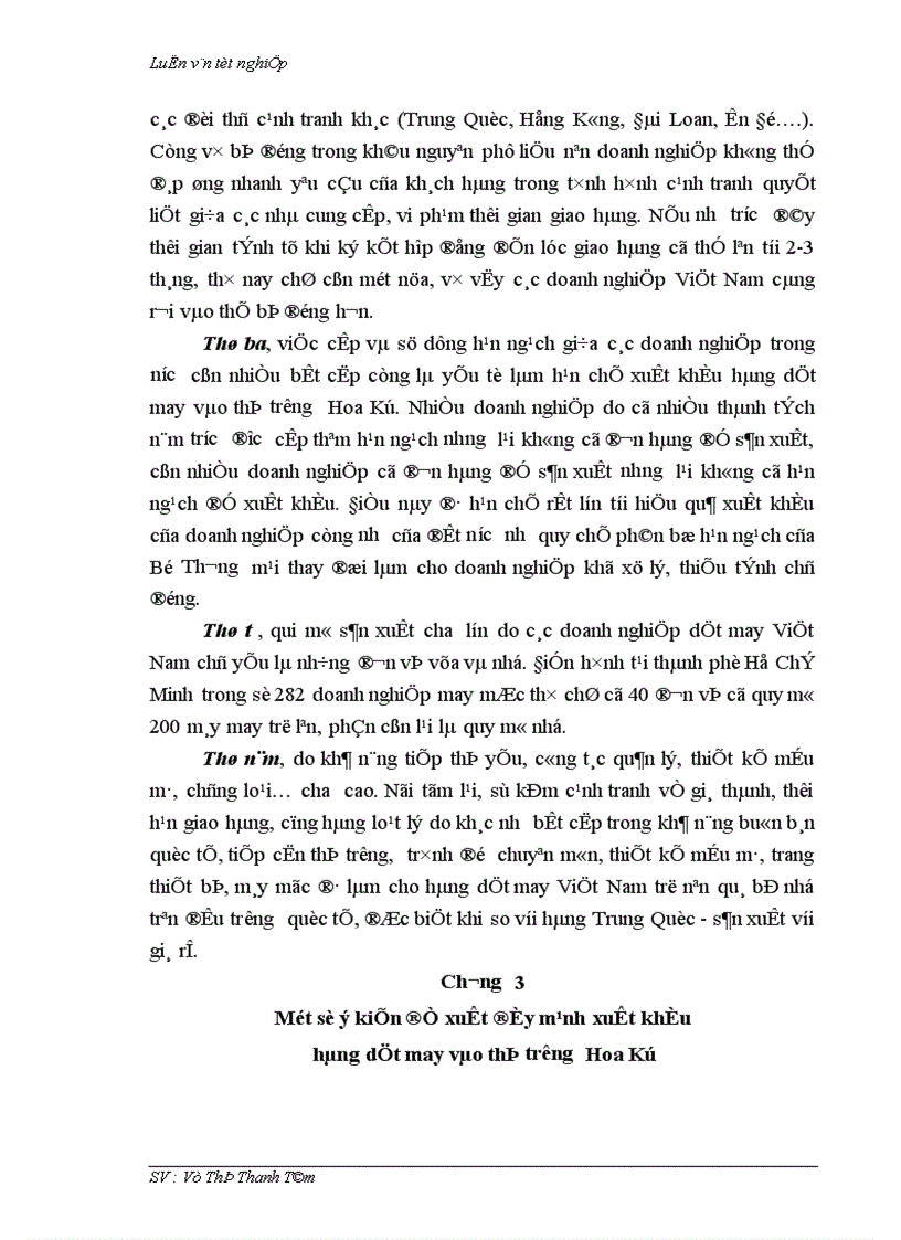 image for page Thúc đẩy xuất khẩu hàng dệt may vào thị trường Hoa Kỳ khi Việt Nam chưa gia nhập W T O và còn áp dụng hạn ngạch quota 1
