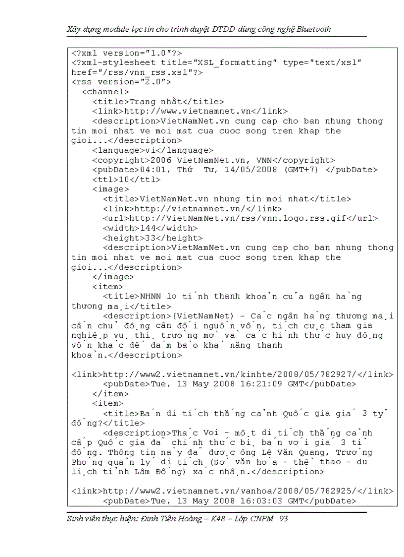 image for page Xây dựng module lọc tin cho trình duyệt ĐTDD dùng công nghệ Bluetooth