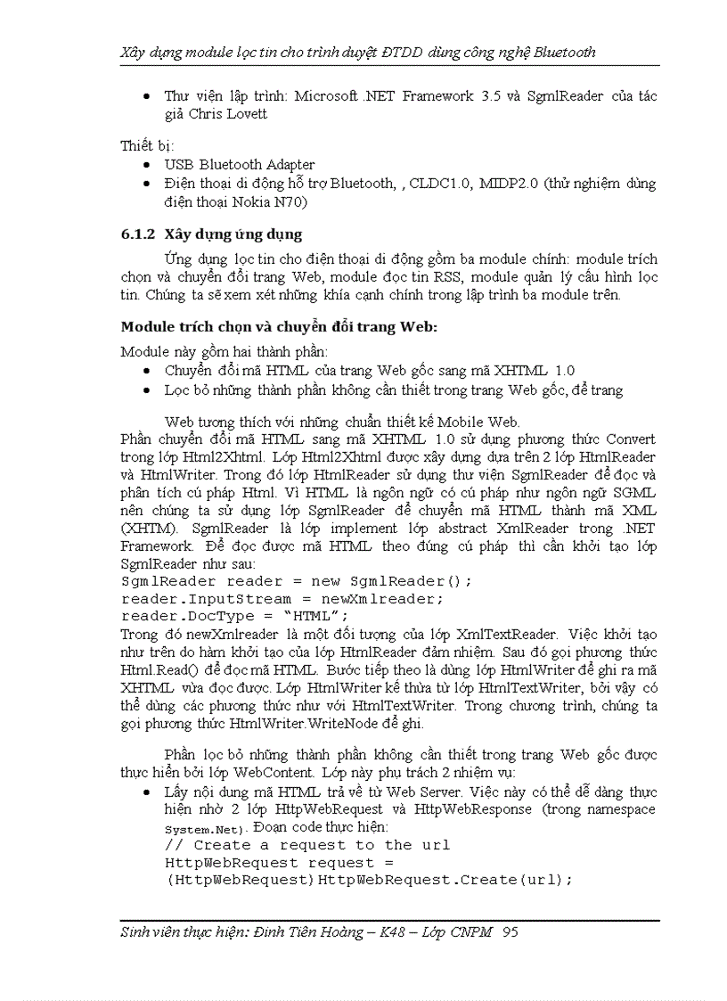 image for page Xây dựng module lọc tin cho trình duyệt ĐTDD dùng công nghệ Bluetooth