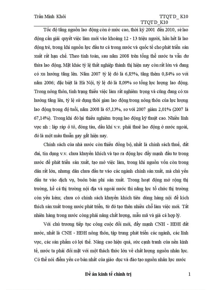 image for page Thực trạng và giải pháp để nâng cao hiệu quả của đào tạo và sử dụng nguồn nhân lực phục vụ cho sự nghiệp công nghiệp hoá hiện đại hoá ở Việt Nam 1