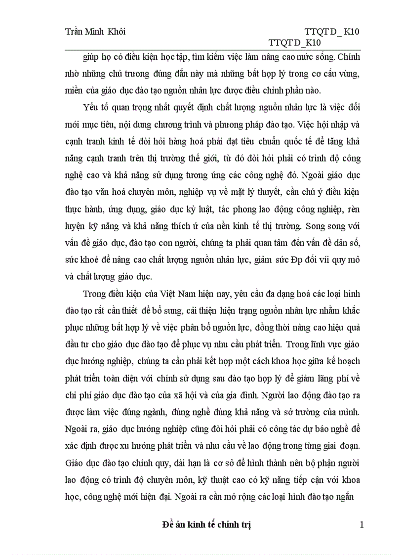 image for page Thực trạng và giải pháp để nâng cao hiệu quả của đào tạo và sử dụng nguồn nhân lực phục vụ cho sự nghiệp công nghiệp hoá hiện đại hoá ở Việt Nam 1