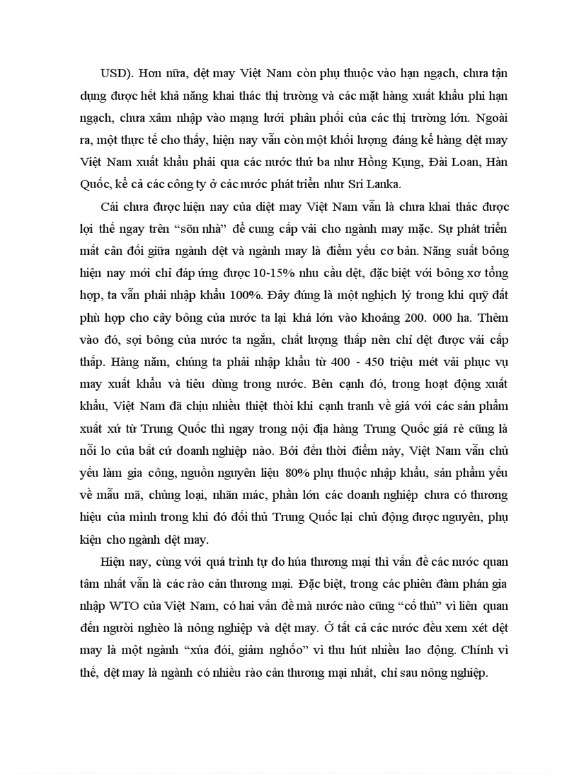 image for page Các rào cản môi trường đối với hàng dệt may xuất khẩu Việt Nam