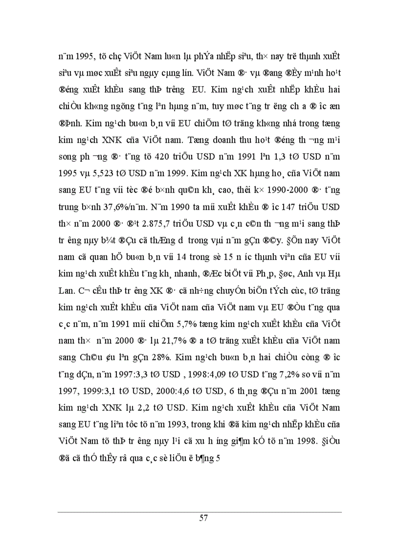 image for page Tự do hoá thương mại trong eu và khả năng thâm nhập thị trường eu của hàng hoá việt nam