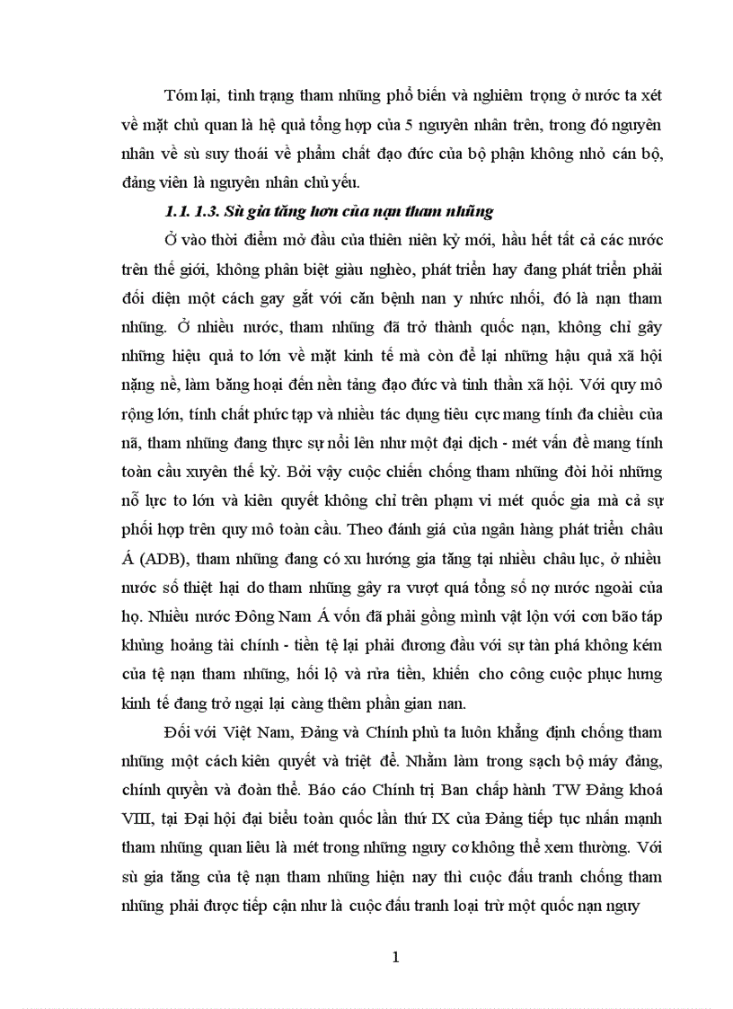 image for page Các biện pháp phòng chống về tham nhũng và vấn đề tụt hậu xa hơn về kinh tế 1