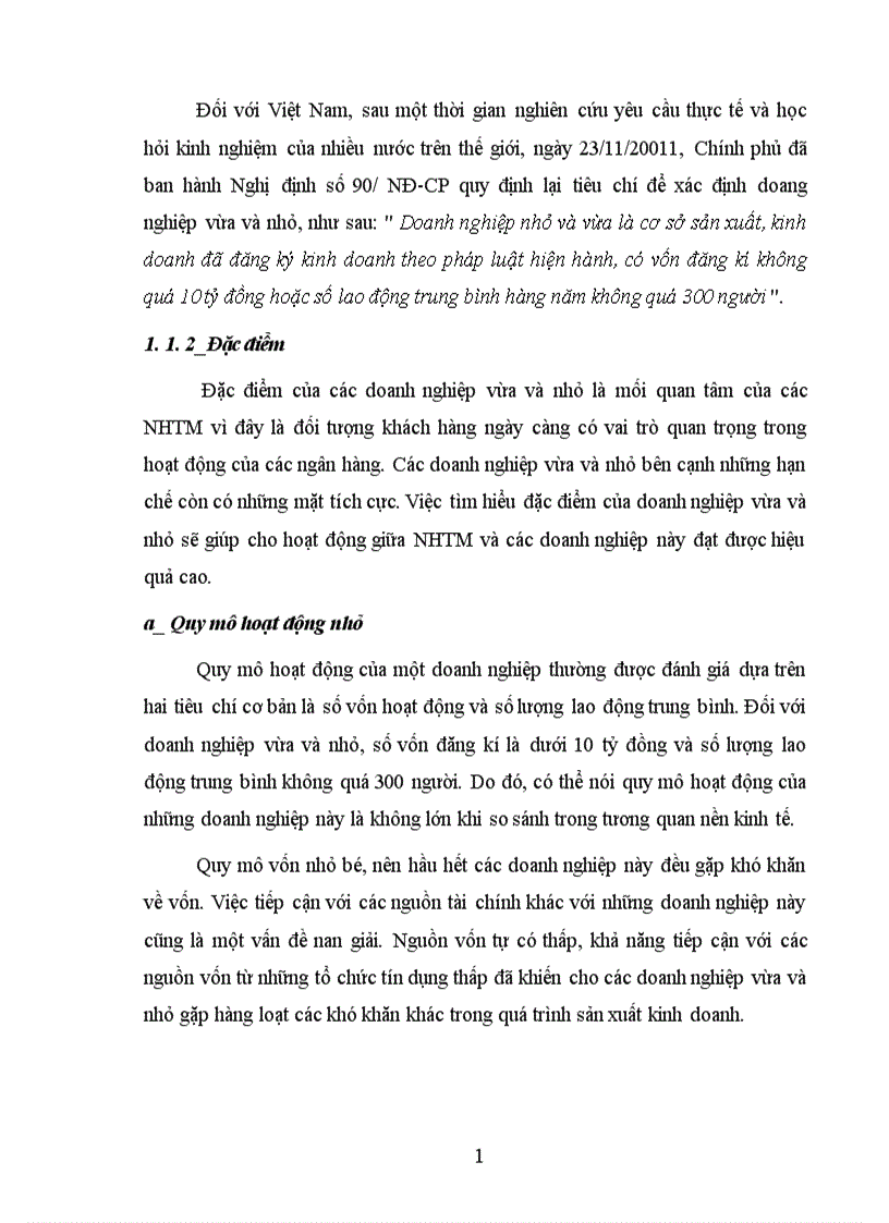 image for page Nâng cao chất lượng tín dụng đối với doanh nghiệp vừa và nhỏ tại Ngân hàng Công thương Thanh Xuân 1