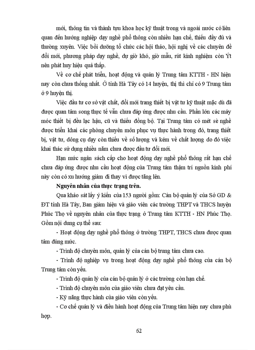 image for page Một số biện pháp quản lý hoạt hoạt động dạy nghề phổ thông ở Trung tâm kỹ thuật tổng hợp Hướng nghiệp Phúc Thọ tỉnh Hà Tây 1