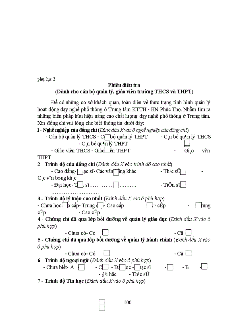 image for page Một số biện pháp quản lý hoạt hoạt động dạy nghề phổ thông ở Trung tâm kỹ thuật tổng hợp Hướng nghiệp Phúc Thọ tỉnh Hà Tây 1