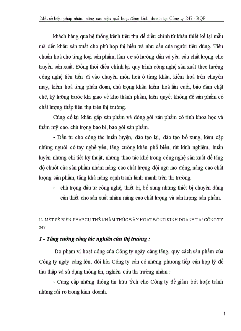 image for page Một số biện pháp nhằm nâng cao hiệu quả hoạt động kinh doanh tại Công ty 247 Bộ quốc phòng 1