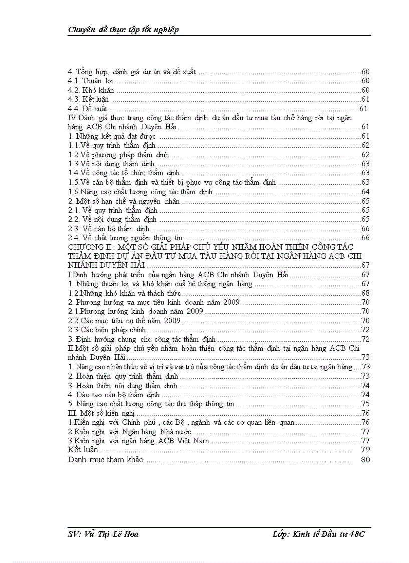 image for page Hoàn thiện công tác thẩm định dự án đầu tư mua sắm tàu biển tại ngân hàng ACB chi nhánh Duyên Hải