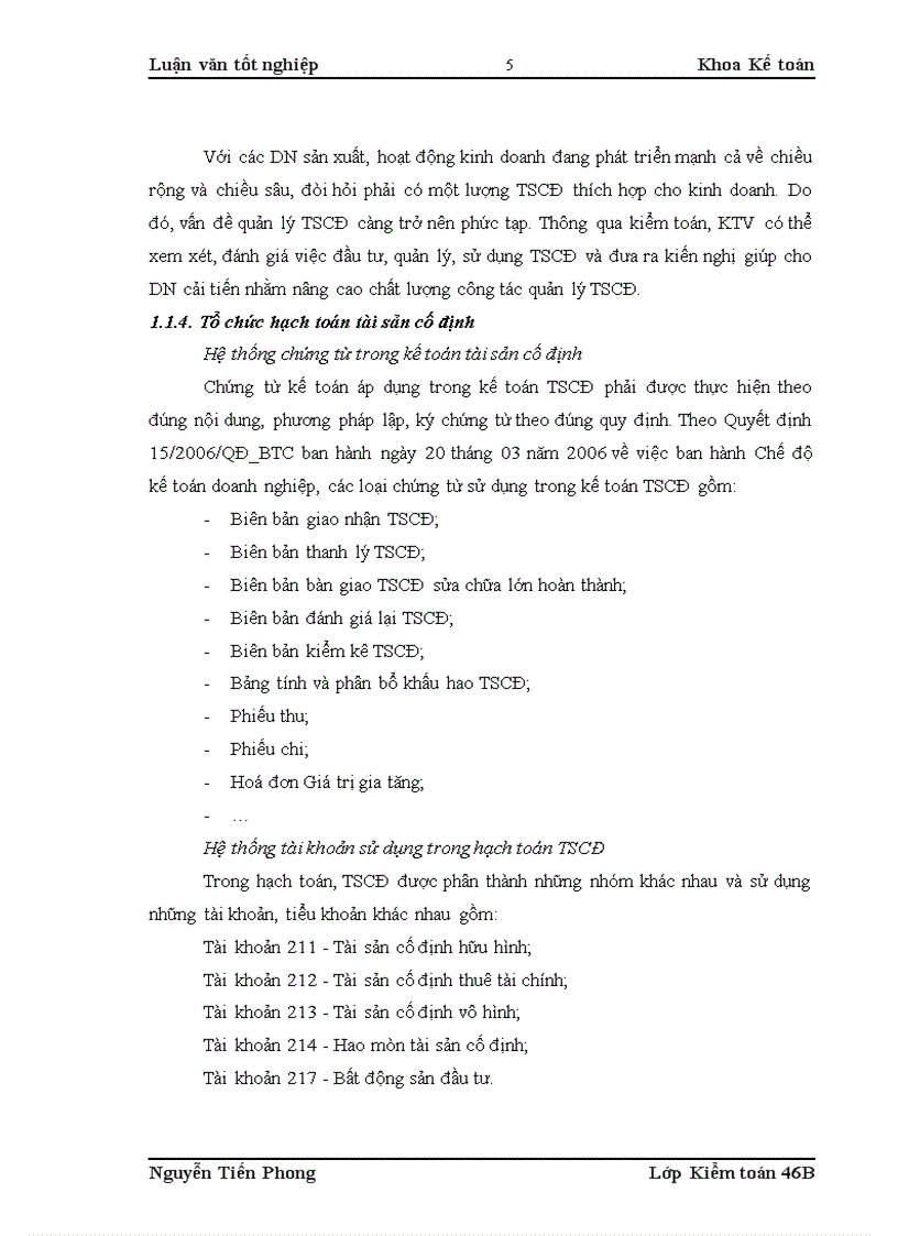 image for page Hoàn thiện kiểm toán tài sản cố định trong kiểm toán báo cáo tài chính do Công ty PNT thực hiện 1