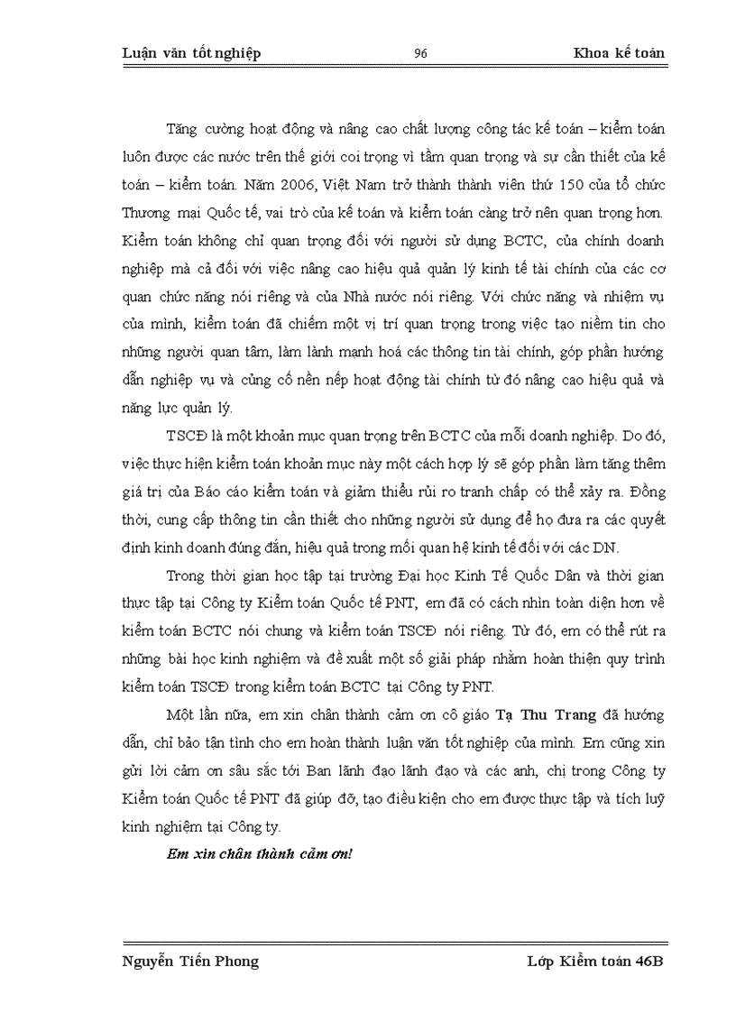 image for page Hoàn thiện kiểm toán tài sản cố định trong kiểm toán báo cáo tài chính do Công ty PNT thực hiện 1