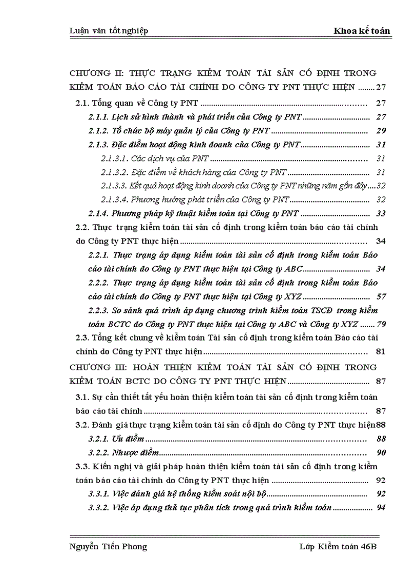image for page Hoàn thiện kiểm toán tài sản cố định trong kiểm toán báo cáo tài chính do Công ty PNT thực hiện 1