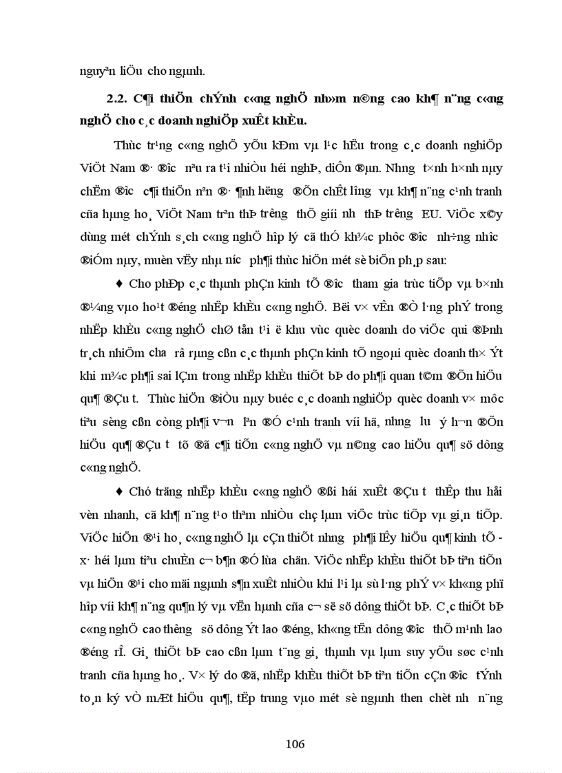 image for page Một số giải pháp nâng cao sức cạnh tranh hàng may mặc của công ty HANOSIMEX trên thị trường EU