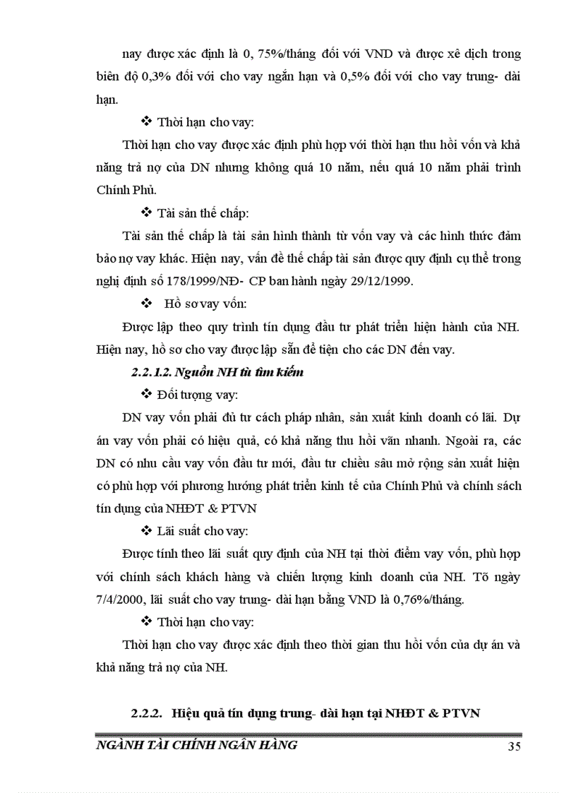 image for page Giải pháp nâng cao hiệu quả tín dụng trung dài hạn tại Ngân Hàng đầu tư và phát triển Việt Nam 1