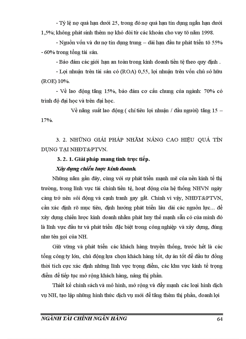 image for page Giải pháp nâng cao hiệu quả tín dụng trung dài hạn tại Ngân Hàng đầu tư và phát triển Việt Nam 1