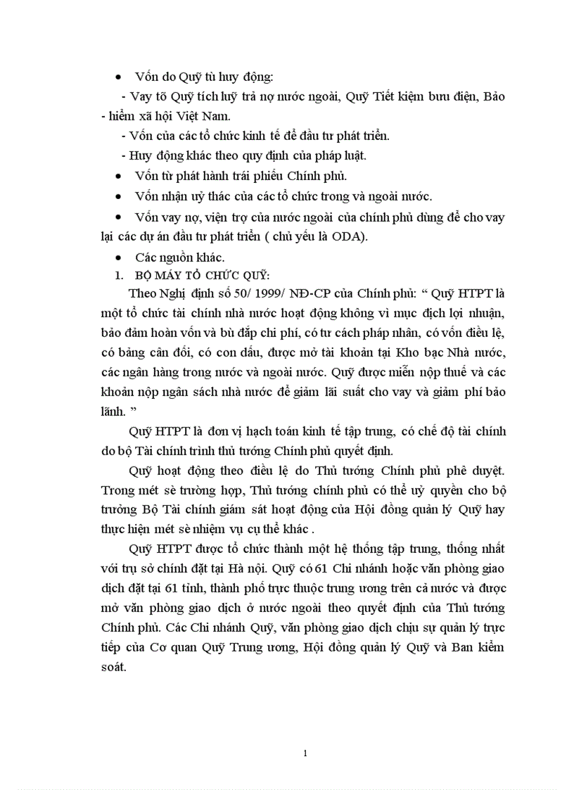 image for page Báo cáo tổng hợp về Quỹ Hỗ trợ phát triển Quỹ HTPT