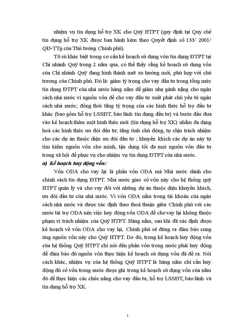 image for page Báo cáo tổng hợp về Quỹ Hỗ trợ phát triển Quỹ HTPT