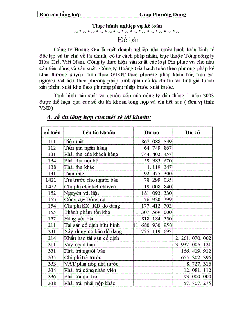 image for page công tác hạch toán tại Công ty Hoàng Gia