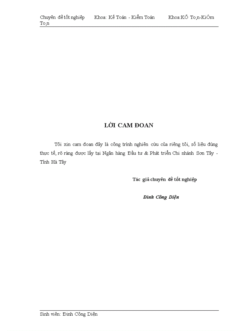 image for page Kế toán nghiệp vụ huy động vốn và giải pháp hoàn thiện kế toán nghiệp vụ huy động vốn tại Ngân hàng đầu tư Phát triển Chi nhánh Sơn Tây Tỉnh Hà Tây 1