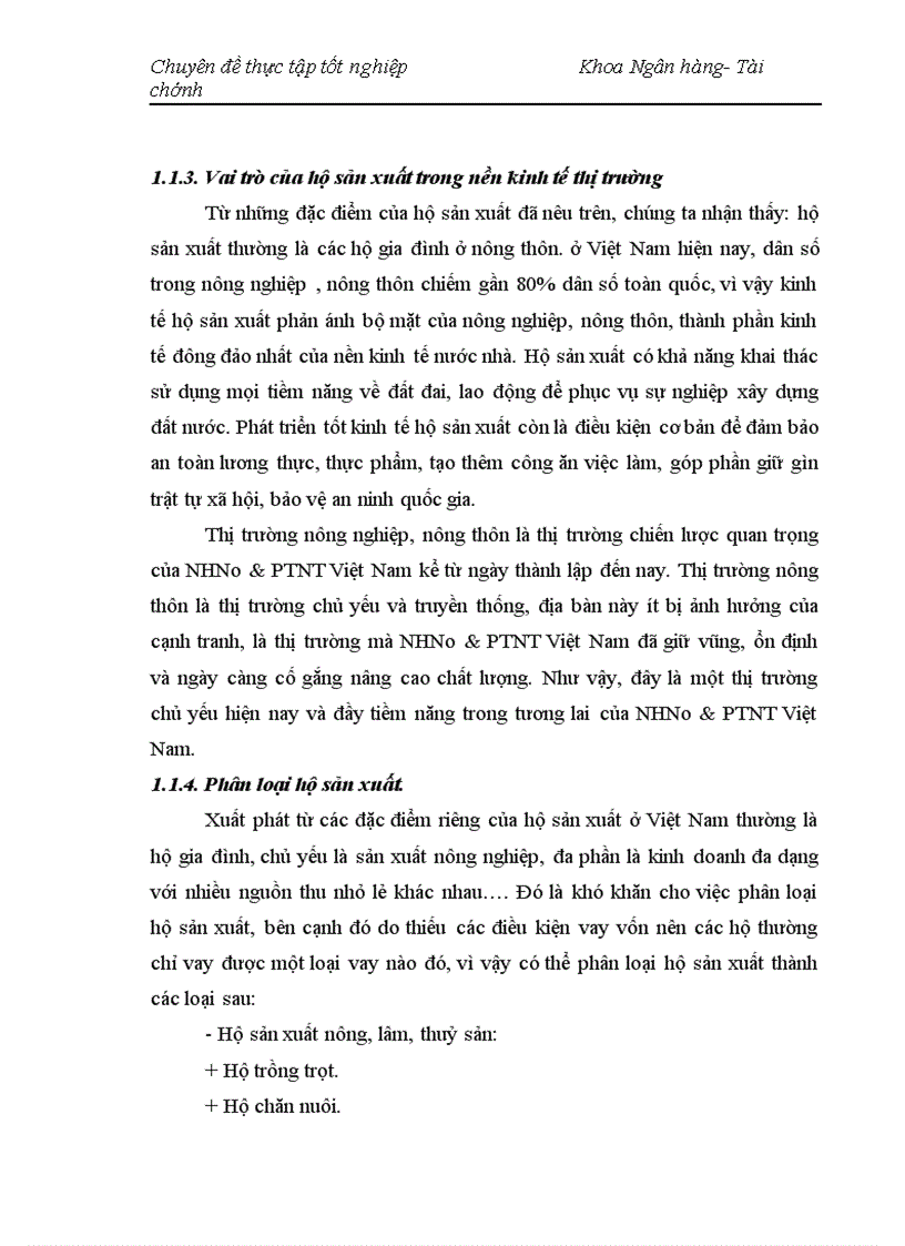 image for page Nâng cao chất lượng cho vay hộ sản xuất ở NHNo PTNT Thanh Trì Hà Nội 1