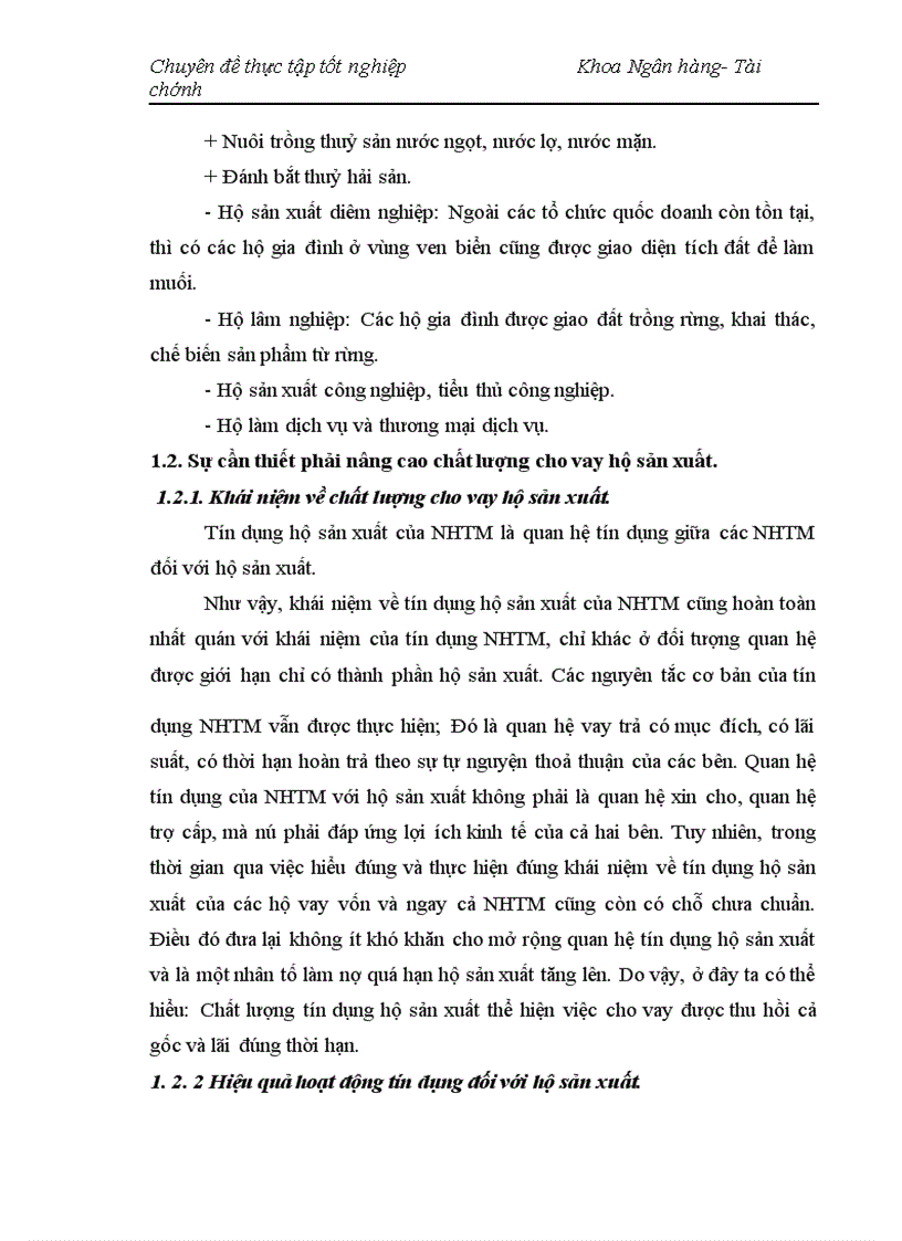 image for page Nâng cao chất lượng cho vay hộ sản xuất ở NHNo PTNT Thanh Trì Hà Nội 1