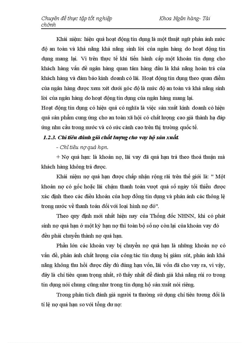 image for page Nâng cao chất lượng cho vay hộ sản xuất ở NHNo PTNT Thanh Trì Hà Nội 1