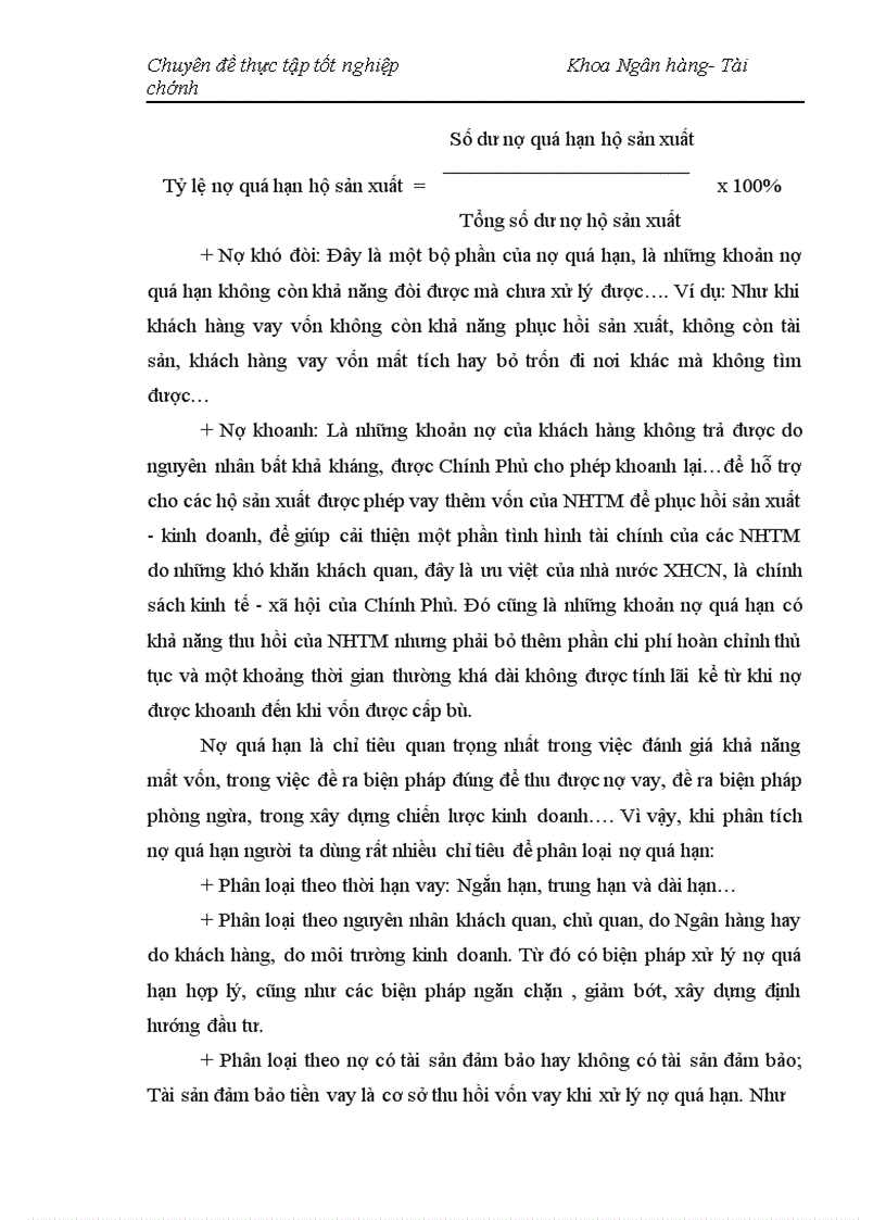 image for page Nâng cao chất lượng cho vay hộ sản xuất ở NHNo PTNT Thanh Trì Hà Nội 1