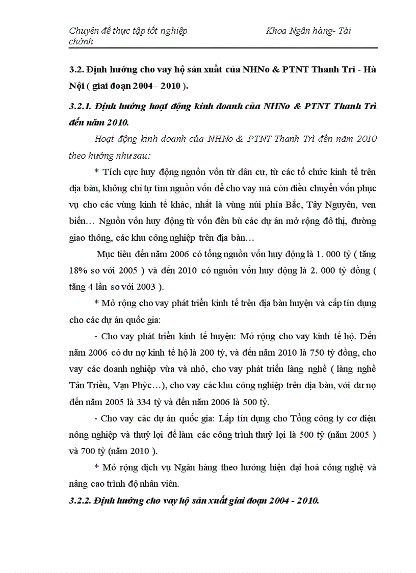 image for page Nâng cao chất lượng cho vay hộ sản xuất ở NHNo PTNT Thanh Trì Hà Nội 1