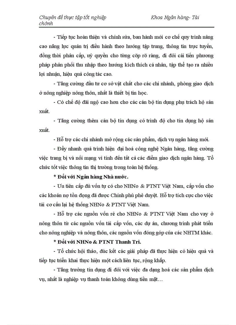 image for page Nâng cao chất lượng cho vay hộ sản xuất ở NHNo PTNT Thanh Trì Hà Nội 1