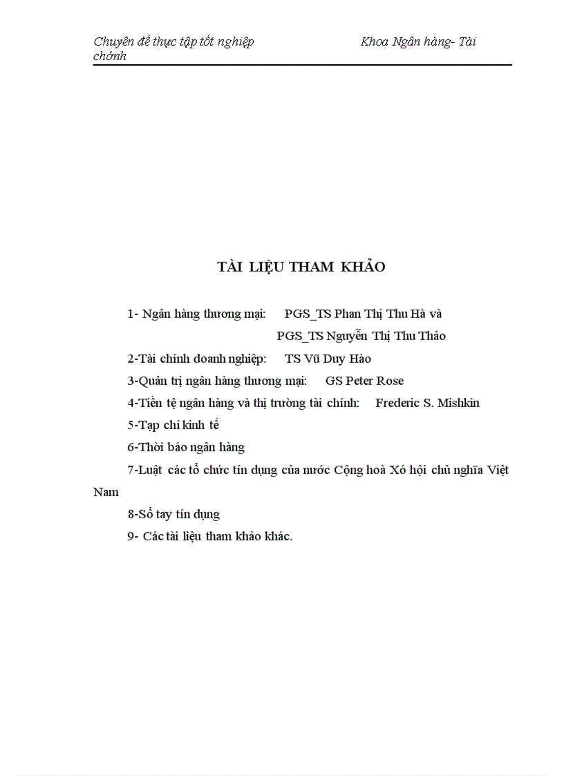 image for page Nâng cao chất lượng cho vay hộ sản xuất ở NHNo PTNT Thanh Trì Hà Nội 1