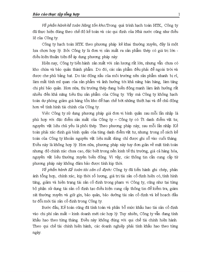 image for page Đánh giá khái quát tổ chức hạch toán kế toán của Công ty cổ phần Thép Việt ý