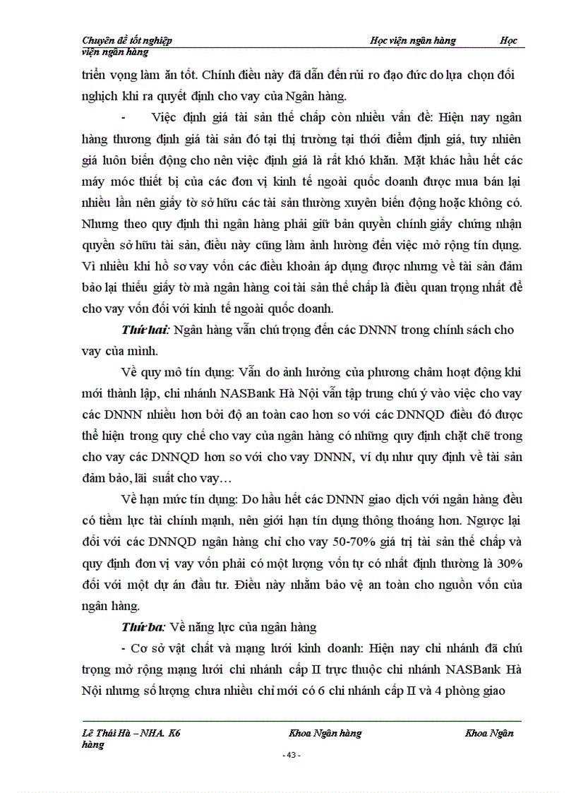 image for page Giải pháp mở rộng tín dụng đối với các Doanh nghiệp ngoài quốc doanh tại chi nhánh NHTM cổ phần Bắc Á Hà Nội 1