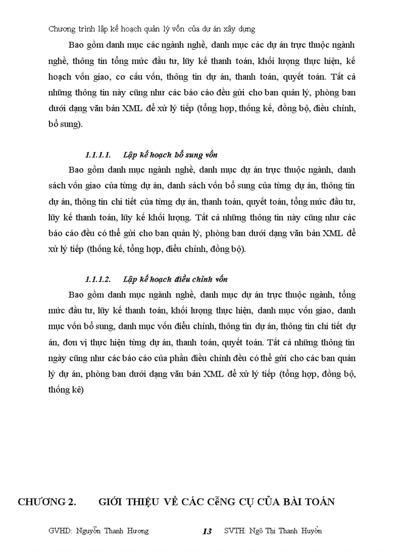 image for page Chương trình lập kế hoạch quản lý vốn của dự án xây dựng