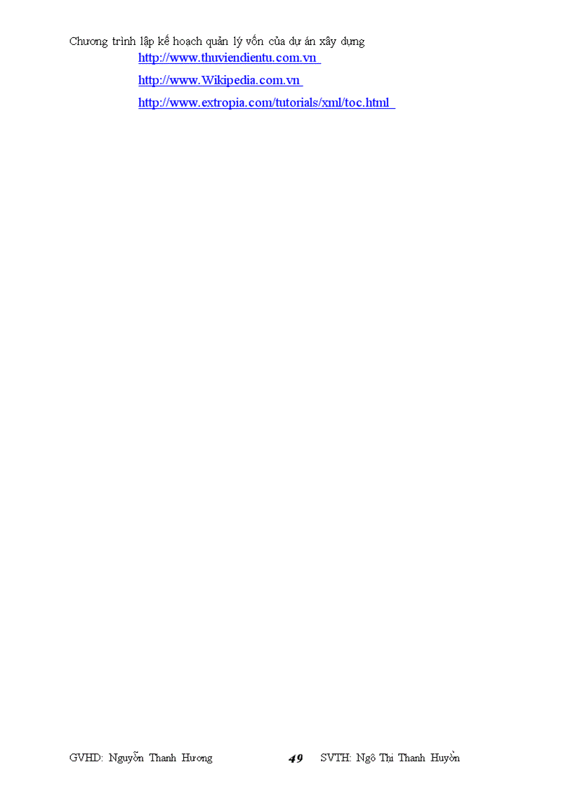 image for page Chương trình lập kế hoạch quản lý vốn của dự án xây dựng