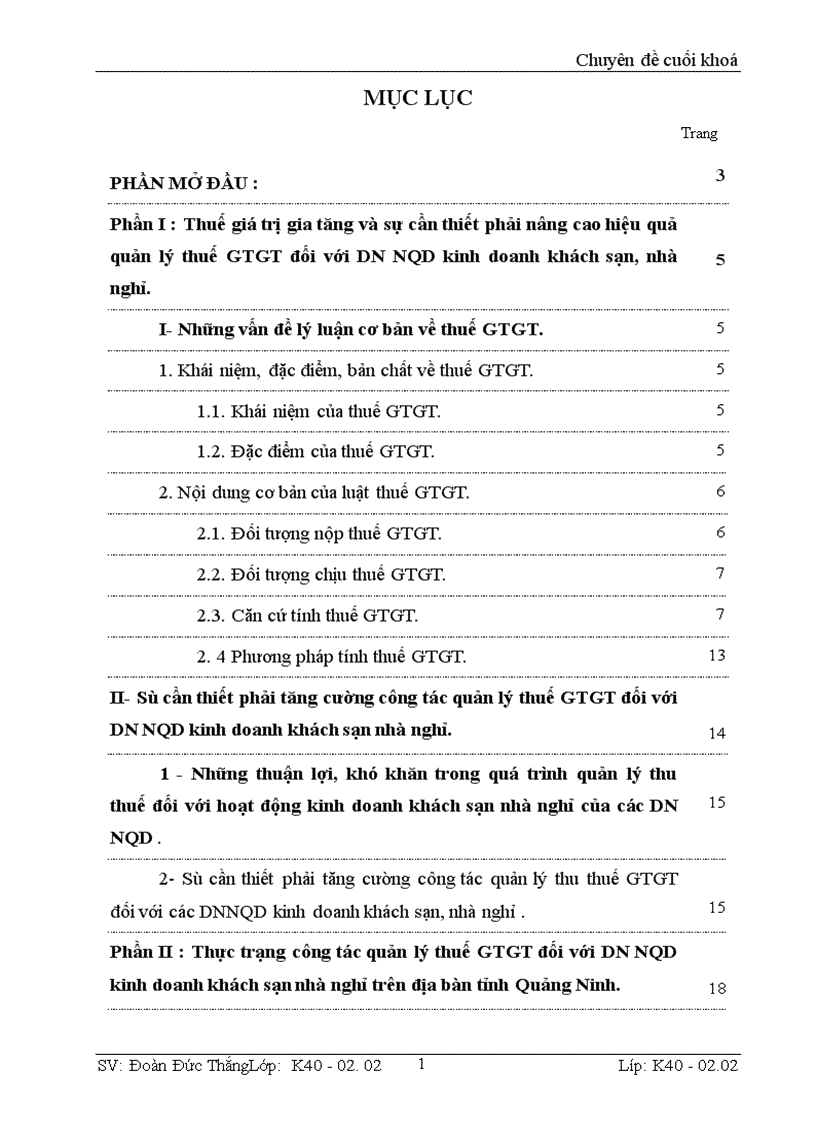 image for page Công tác quản lý thuế GTGT đối với DN NQD hoạt động trong lĩnh vực khách sạn nhà nghỉ trên địa bàn tỉnh Quảng Ninh