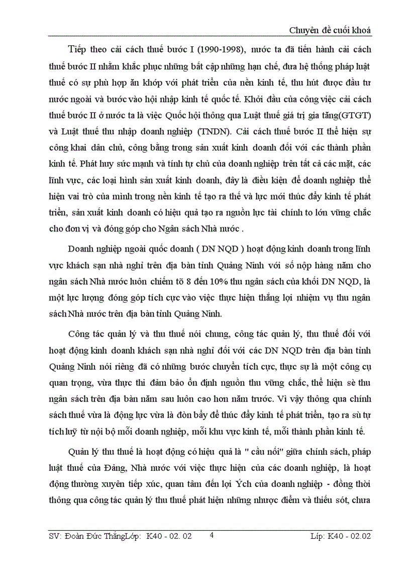 image for page Công tác quản lý thuế GTGT đối với DN NQD hoạt động trong lĩnh vực khách sạn nhà nghỉ trên địa bàn tỉnh Quảng Ninh