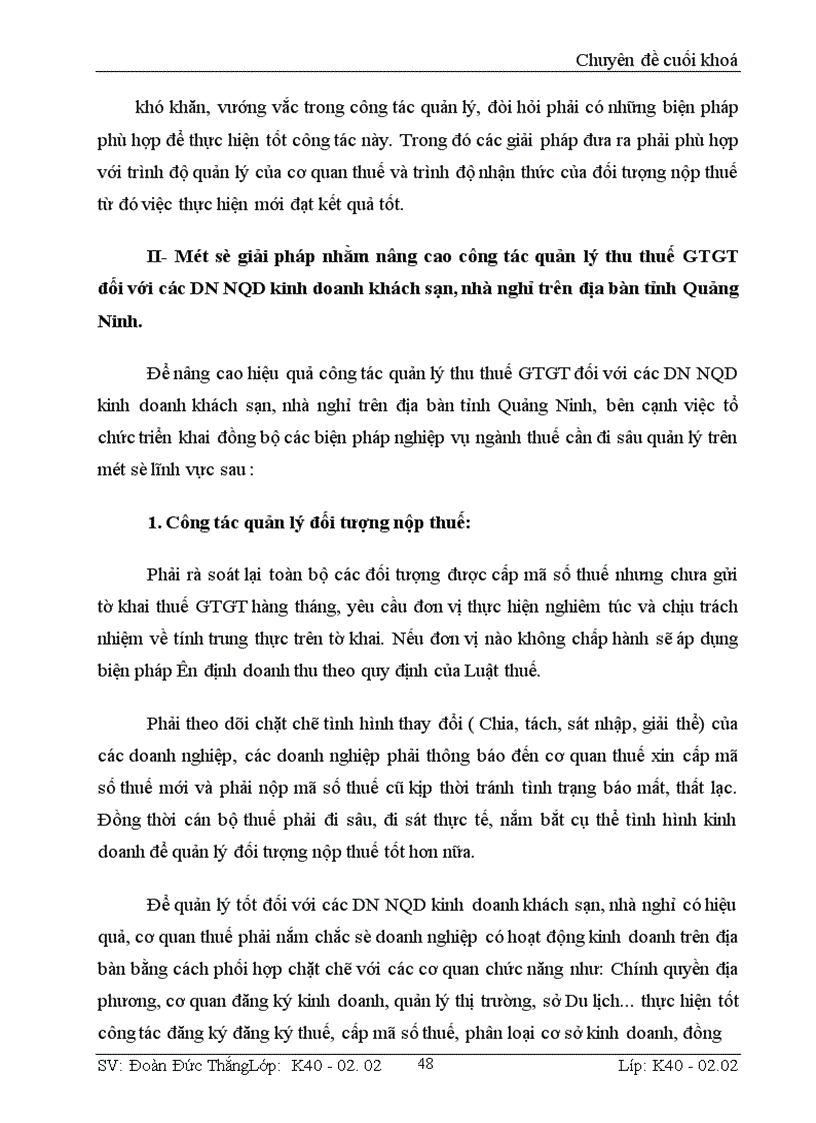 image for page Công tác quản lý thuế GTGT đối với DN NQD hoạt động trong lĩnh vực khách sạn nhà nghỉ trên địa bàn tỉnh Quảng Ninh