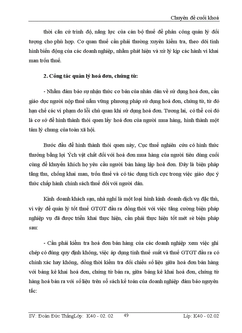 image for page Công tác quản lý thuế GTGT đối với DN NQD hoạt động trong lĩnh vực khách sạn nhà nghỉ trên địa bàn tỉnh Quảng Ninh