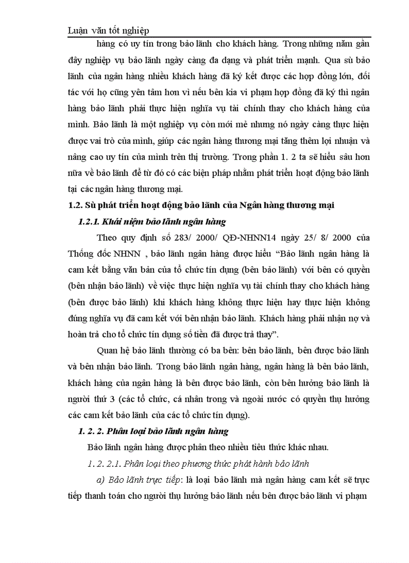 image for page Giải pháp phát triển hoạt động bảo lãnh tại ngân hàng nông nghiệp và phát triển nông thôn Hà Nội 1