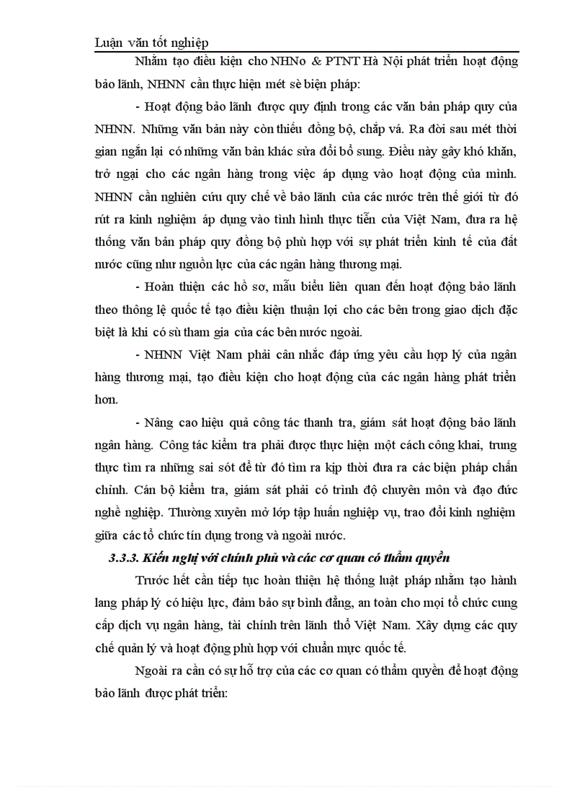 image for page Giải pháp phát triển hoạt động bảo lãnh tại ngân hàng nông nghiệp và phát triển nông thôn Hà Nội 1