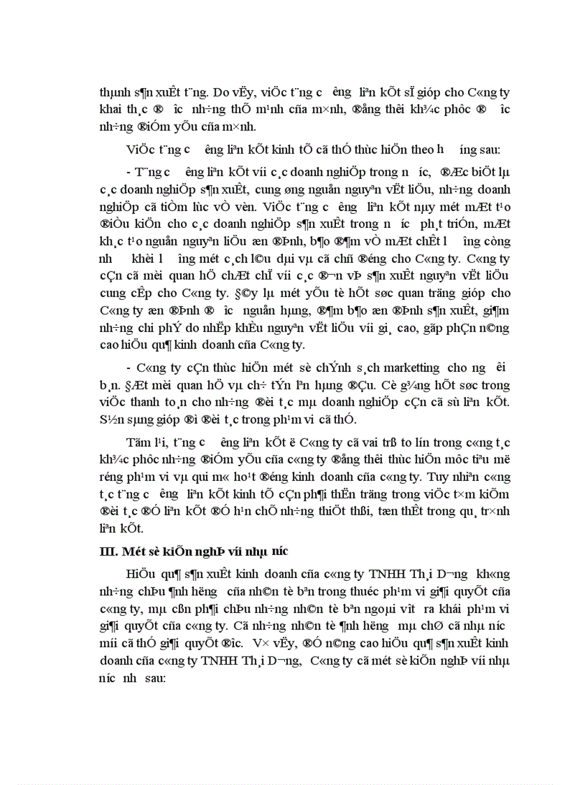 image for page Một số biện pháp chủ yếu nhằm nâng cao hiệu quả sản xuất kinh doanh ở Công ty TNHH Thái Dương 1