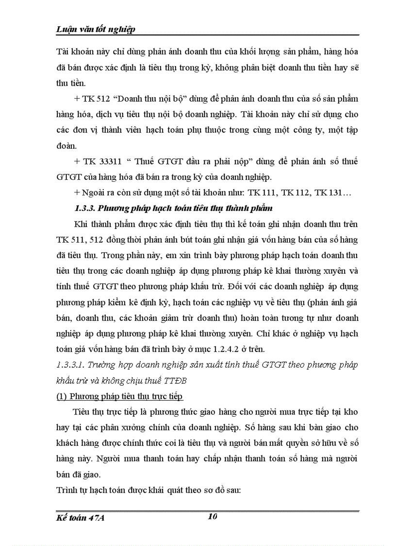 image for page Hoàn thiện hạch toán tiêu thụ thành phẩm và xác định kết quả kinh doanh tại công ty sản xuất kinh doanh đầu tư và dịch vụ Việt Hà 1