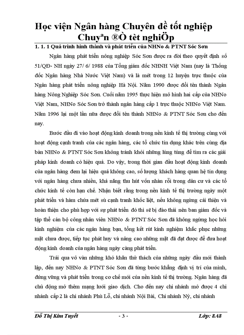 image for page Giải pháp nâng cao hiệu quả cho vay các doanh nghiệp nhỏ và vừa tại Ngân hàng Nông nghiệp và Phât triển Nông thôn Sóc Sơn 1