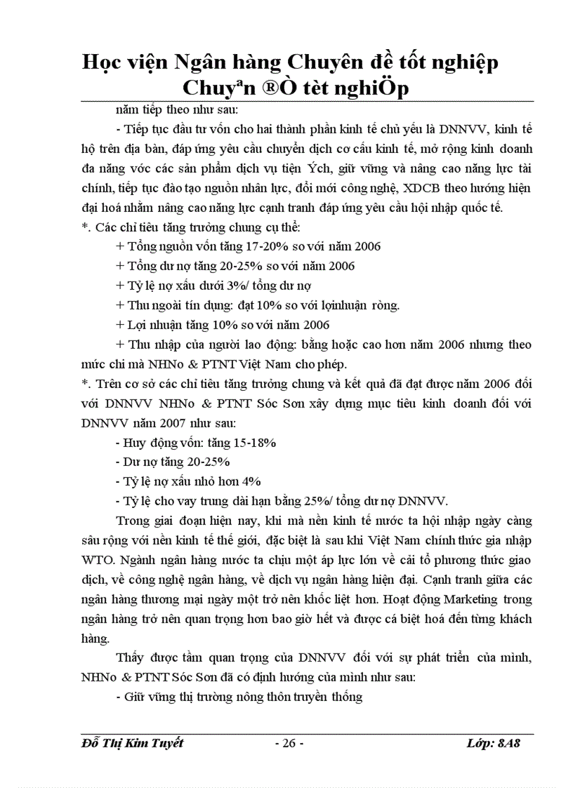 image for page Giải pháp nâng cao hiệu quả cho vay các doanh nghiệp nhỏ và vừa tại Ngân hàng Nông nghiệp và Phât triển Nông thôn Sóc Sơn 1