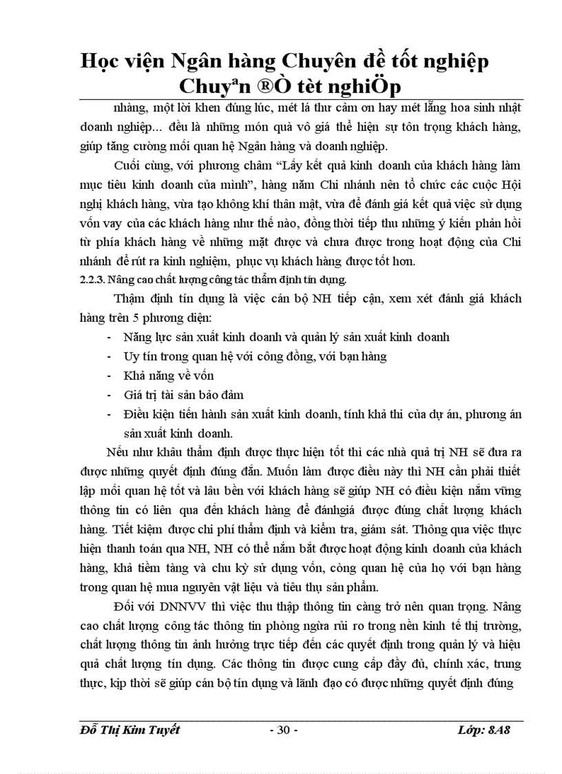image for page Giải pháp nâng cao hiệu quả cho vay các doanh nghiệp nhỏ và vừa tại Ngân hàng Nông nghiệp và Phât triển Nông thôn Sóc Sơn 1